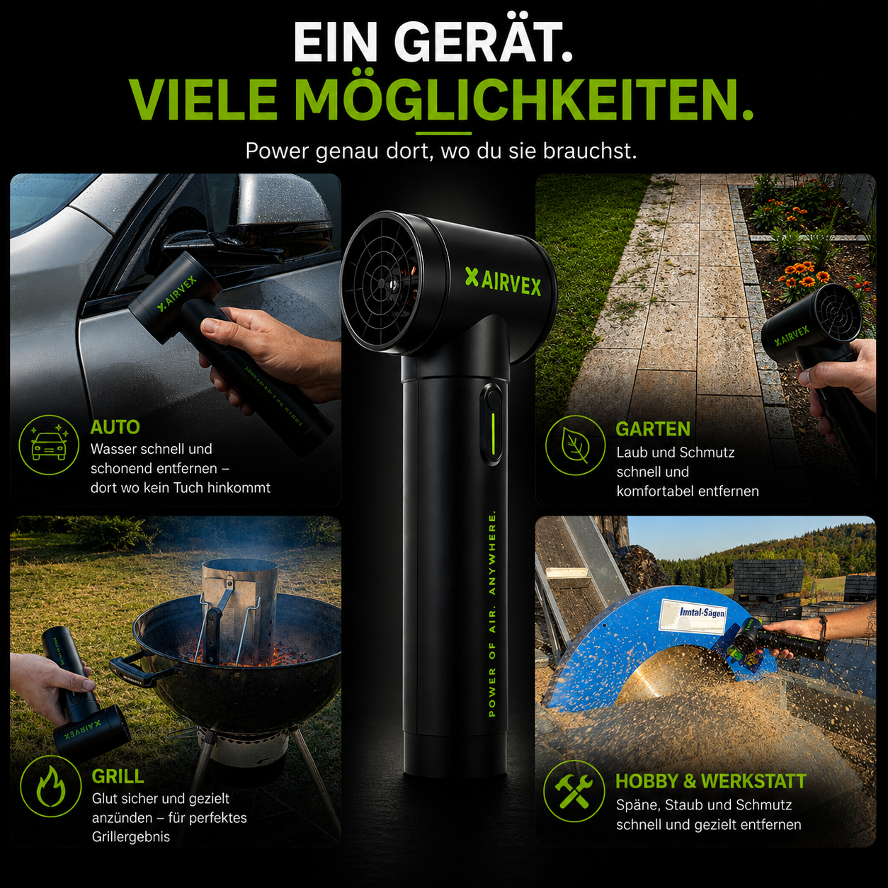 AIRVEX PRO – High-Speed Akku Airblower